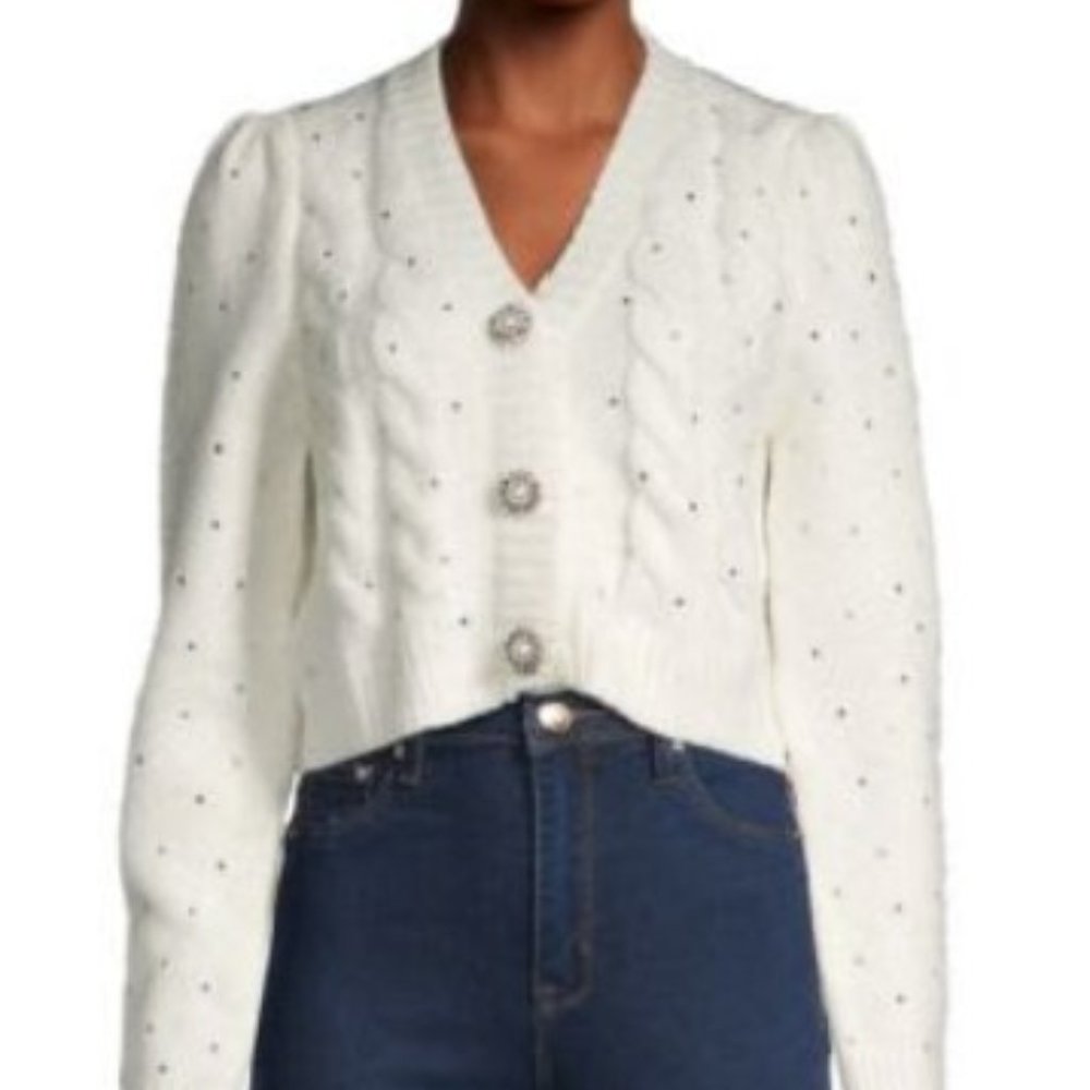 Avantlook Faux Pearl-Embellished Cardigan
